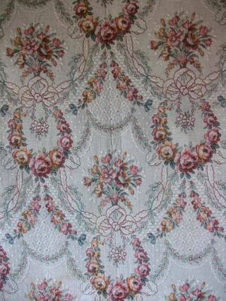 French Tapestry Fabric Roses & Garlands/bouquet /ribbon Bows