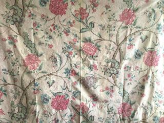 Absolutely Rare 19th C.  Exotic French Cotton Jacobean Fabric (2853)