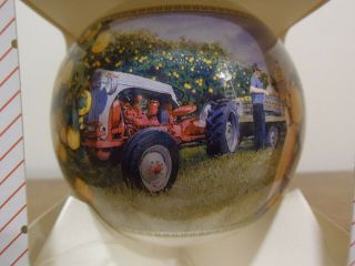 1998 Holland glass bulb Christmas ornament 8N Ford Tractor 2