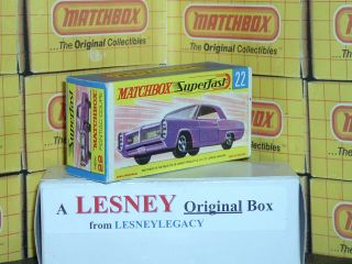 Matchbox Lesney Superfast Pontiac Gran Prix MB22A Type G2 EMPTY BOX 2