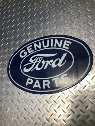 Old Vintage Ford Parts Porcelain Enamel Sign