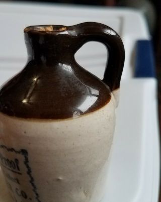 Dixie Club mini whiskey jug M R Miller stoneware Bristol va Virginia bottle Tn 2