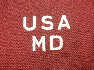 US Army WW2 MEDICAL DEPARTMENT MAROON CONVALESCENT COAT ' 41 Vtg Jacket RARE 3