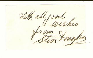 Steve Donoghue 1910s/20s Champion Jockey Signed Card