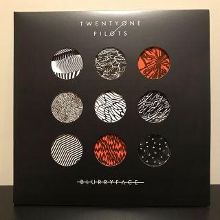 Twenty One Pilots Blurryface Colored Vinyl Black And Red Split 2 Lp Record 21
