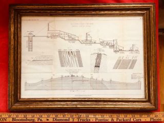 1878 French Cutaway Map; The Ore Knob,  N.  C.  Copper Mine,  Hunt - Douglas Process