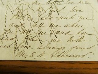 C1860 Letter Of Mary Elizabeth Wilson Sherwood To A Miss Hamilton - Signed