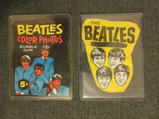Vintage The Beatles Bubble Gum Wrappers