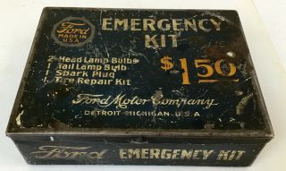 Antique Accessory •ford Model A T• Vintage Auto Tt Truck Old Car •emergency Kit•