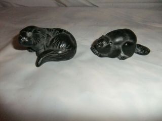 Vintage Fait Au Canada Boma Carved Resin Beaver And Otter (pair) Vancouver Bc