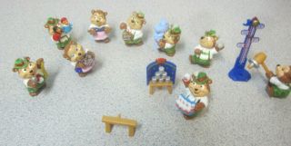 Kinder Joy Surprise Egg: 9 Bear Toys - From Germany - Great Posed Bears
