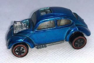 Vintage 1967 Hot Wheels Redline Custom Volkswagen (lighter Blue) Usa