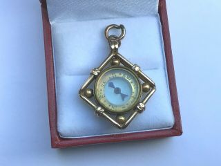 Vintage Gold Compass Pendant,  Charming Design,  Great For A Collector