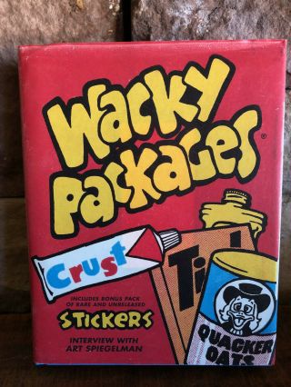 Wacky Packages Topps 2008 Book Includes Pack Of Rare Unreleased Sticker