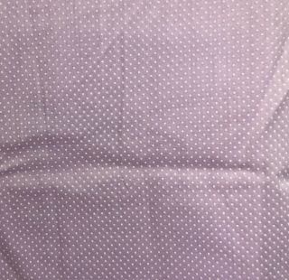 Vtg Purple/lilac Flocked White Dotted Swiss Cotton Fabric 3 Yards X 44 Inches