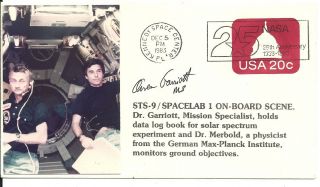 Space Shuttle Astronaut Owen Garriott Signed Sts - 9 Cover Ksc 12/5/1983