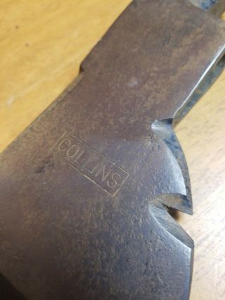 Vintage Collins Hatchet Axe Hammer Head 6 1/2 