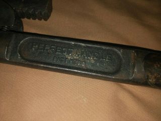 VINTAGE H.  D.  SMITH & CO.  14 INCH PERFECT HANDLE MONKEY PIPE WRENCH 2
