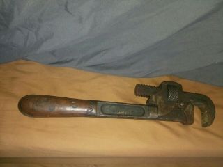 VINTAGE H.  D.  SMITH & CO.  14 INCH PERFECT HANDLE MONKEY PIPE WRENCH 3