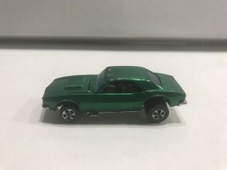 Redline Hotwheels Green 1968 Custom Camaro Hk