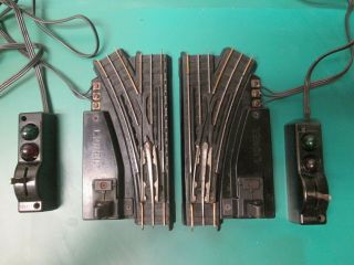 Lionel Vintage Oo Track Two 0072 Switches 1 Left 1 Right 3 Rail Rewired Serviced