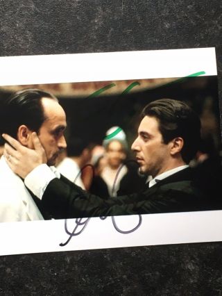 Al Pacino & Francis Ford Coppola Autographs Hand Signed Photo The Godfather
