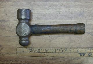 Old Tools,  Vintage Unbranded Ball Peen Hammer,  2lb.  3.  6oz,