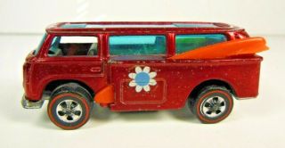 1969 Beach Bomb Hot Wheels - Red Line - Red - With Surf Boards