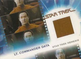 Complete Star Trek Movies - Mc15 " Lt Commander Data " Costume Card 1101/1501