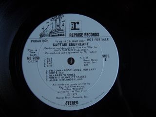 CAPTAIN BEEFHEART - The Spotlight Kid LP 1972 PROMO w/ INSERT Reprise MS 2050 2