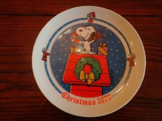 Schmid Peanuts 1979 Christmas Plate By Charles Schulz