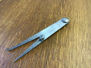 Antique Hand Tool - Starrett Flat Leg Firm Joint Inside Caliper - Machinist