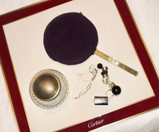 Large Rare Cartier Display Presentation Tray With Leather Insert