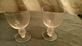 2 Vintage 4.  75 " Crystal Drinking Glasses_priced At $130 Each