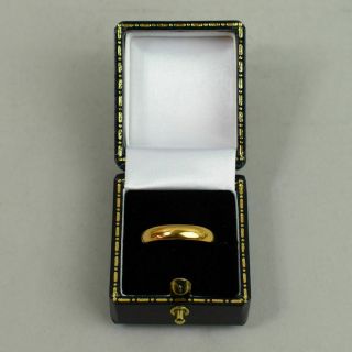Antique George V 22 Ct Gold Wedding Ring Size O 1/2 Birmingham 1921 - 4.  8 Grams
