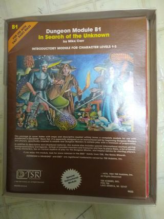 Vintage 1980 Dungeons & Dragons Fantasy Adventure Game Basic Box Set 1 - TSR 1011 3