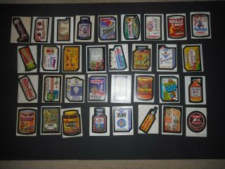 1974 Topps Wacky Packages 6th Series 6 Complete Set With Truant 33/33