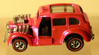 Dte 1971 Hot Wheels Redline 6466 Metallic Pink Cockney Cab W/black Interior