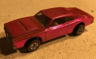 Vintage Redline Hot Wheels Custom Dodge Charger Mattel 1968