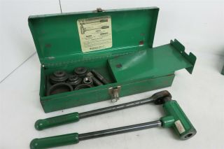 Vintage Greenlee Timesaving Tools Ratchet Knockout Punch Driver Model 1804 1