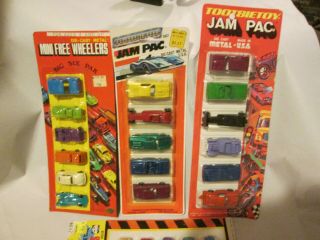 Tootsietoy Jam Pac ' s and others.  5 Packs 2