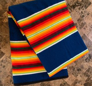Pendleton Beaver State Wool Blanket - Rainbow Stripe (twin)