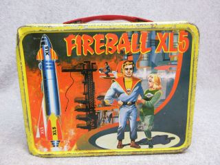 1964 Fireball Xl5 Tv Space Lunchbox Rockets,  Aliens,  Jet Motorcycles 7,