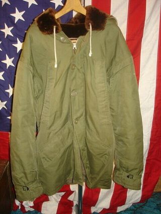 Wwii Us Army Air Forces Type B - 11 Parka,  Size 40