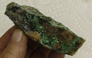 Mineral Specimen Of Torbernite (radioactive) From Sonora,  Mexico