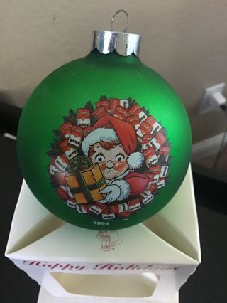 Campbell Soup Kids Christmas Glass Ornament 1995 Ball Collectors Edition