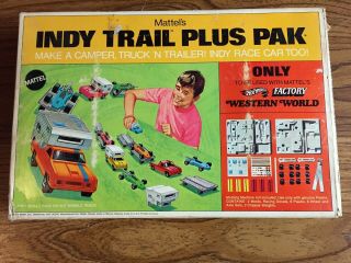 1969 Hot Wheels Factory: Mattel’s Indy Trail Plus Pak Complete In Opened Box