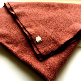 Vintage Golden Dawn 100 Wool Blanket Full Size 62x80 Moth Resistant Jc Penney