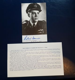 Wwii Raf Battle Of Britain Hurricane Fighter Ace Roland Beaumont Dso Dfc Signed