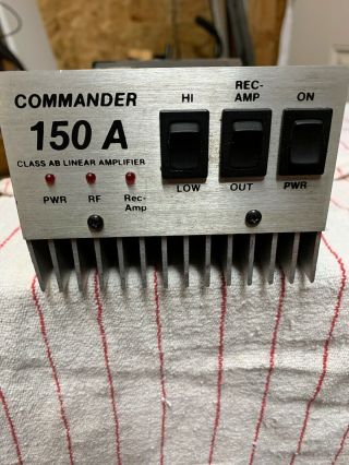 Vtg.  Commander 150a Class Ab Linear Amplifier Paloma Texas Star All